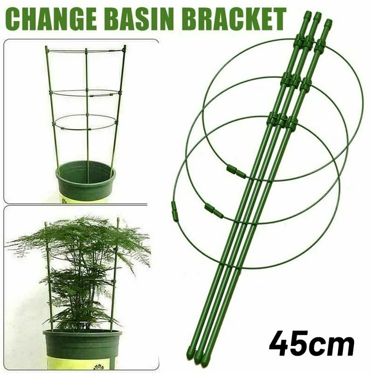 Gerich Climbing Plant Support Cage Garden Trellis Durable Plant Potted  Support Frame Green Tomato Flowers Stand Garden - 1 Pcs 