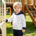 thumbnail image 6 of Karoyedx Toddler Boy Clothes Baby Boys Dinosaur Long Sleeve Hoodie Tops Sweatsuit Pants Winter Outfit Set Black Size,12-18 Months, 6 of 9