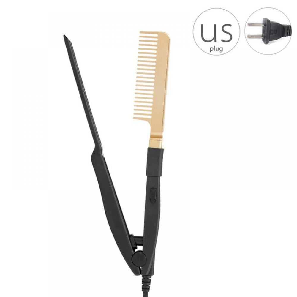 Hot Comb Hair Straightener for Natural Black Hair and Wig, Electric Straightening Comb for African American Hair, Flat Iron Comb for Great Tresses Hair Straightener Comb with A Firm Grip Hot Comb Hair Straightener for Natural Black Hair and Wig, Electric Straightening Comb for African American Hair, Flat Iron Comb for Great Tresses Hair Straightener Comb with A Firm Grip