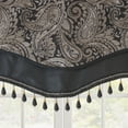 thumbnail image 3 of Gracie Mills Thornton Paisley Jacquard Window Valance with Beads trimming - GRACE-11010, 3 of 3
