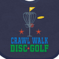 thumbnail image 4 of Inktastic Crawl Walk Disc Golf Boys or Girls Baby Bib, 4 of 4