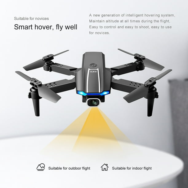 Caméra 4K Mini Drone Pliable Quadcopter Jouet d'intérieur avec Fonction  Trajectoire Vol Mode Sans Tête 3D Auto Hover