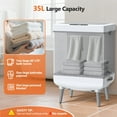 thumbnail image 2 of 35L Luxury Foldable Towel Warmer, 600W Fast Heating, Auto Shut Off, Fits 3 Large Towels (45x70), Bathrobes & Blankets, Heat/Dry Modes, 24H Delay, Perfect for Bathroom, Spa, Home (UL Listed), 2 of 8