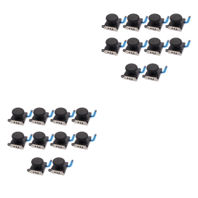 Bearachild Joystick analógico 10X con empuñaduras de palanca de mando, módulo de botón de repuesto, mango derecho, controlador Joycon, Type3 NO3