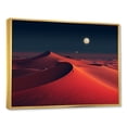thumbnail image 2 of Designart "Sunrise Splendor Black and Red Desert Vista V" Landscapes Framed Wall Art - Global Red Desert Entryway Framed Wall Art Print, 2 of 6