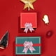 thumbnail image 5 of Caja de Regalo con Lazo de Cinta de Terciopelo Blanco y Ribete Navideño., 5 of 6