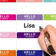 thumbnail image 4 of HLONK 180PCS 18 Color Hello Name Stickers Colorful Name Badge for Daycare, 4 of 11