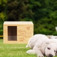 thumbnail image 2 of Urna para mascotas para perros y gatos, ataúd de madera para cenizas, conmemoración de recuerdos funerarios. B, 2 of 8
