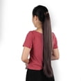 thumbnail image 4 of Peluca de extensión de cabello largo y liso para mujer, con clip para cola de caballo, pieza de cabello postizo, 4 of 10