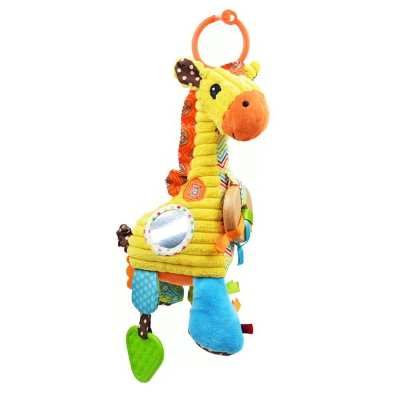Giraffe Baby Crib Bell Hanging Rattle Stroller Toys Bed Toy Plush Animal one 