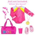 thumbnail image 2 of Conjunto de ropa de gimnasia K.T. Fancy, muñeca de 18 pulgadas con accesorios, 2 of 8