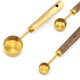 thumbnail image 2 of Juego Cucharas Medidoras Cucharadita Herramientas para Hornear Con Barra Dorada Apilable, 2 of 6