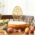 thumbnail image 6 of strola Toys Gold Alphabet Easter Cake Topper with Happy Easter Letters - Plug-in Cardboard Banner Flag Decor for Easter Party, 6 of 6