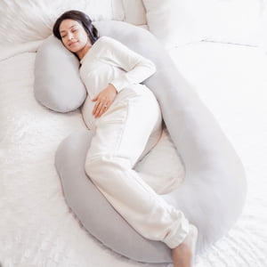 Regalo Premium C-Shaped Maternity Pillow, 55 Inch