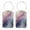 Multi1, variant on RATGON 2 Pack Luggage tag PU Leather with Stainless Steel Loop Pink Purple Ink Fusion Travel Trip