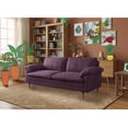 thumbnail image 1 of Sofá Cama Makora Milo Morado Velvet con Memory Foam y Respaldo Reclinable, 1 of 8