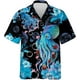thumbnail image 5 of Camisa de verano para hombre con estampado 3D de pulpo y animales marinos, manga corta, botones de solapa, camisas personalizadas para viajar al trabajo, estilo hawaiano, 5 of 5