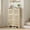 Natural wood color, variant on Gaderth Shoe Storage Cabinet with 3 Flip Drawers, Compact Shoe Rack, Shoe Organizer Storage for Entryway with 2 Side Hooks, Farmhouse Hidden Slim Narrow Shoe Rack Cabinet