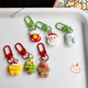 thumbnail image 2 of Llavero navideño rojo y verde, lindo colgante navideño, llavero para niña, regalo para pareja de novias, accesorios, adornos, 2 of 6