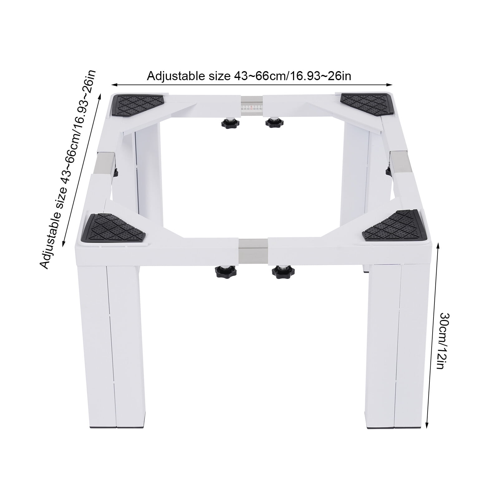 Washer Pedestal Stainless Steel Dryer Stand Pedestal Washing Machine Stand White