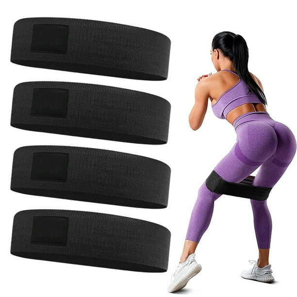 4 bandas de resistencia para sentadillas, aro para el abuso de glúteos, anillo para sentadillas, anillo de entrenamiento de glúteos, cinturón elástico de tensión para entrenamiento en interiores.