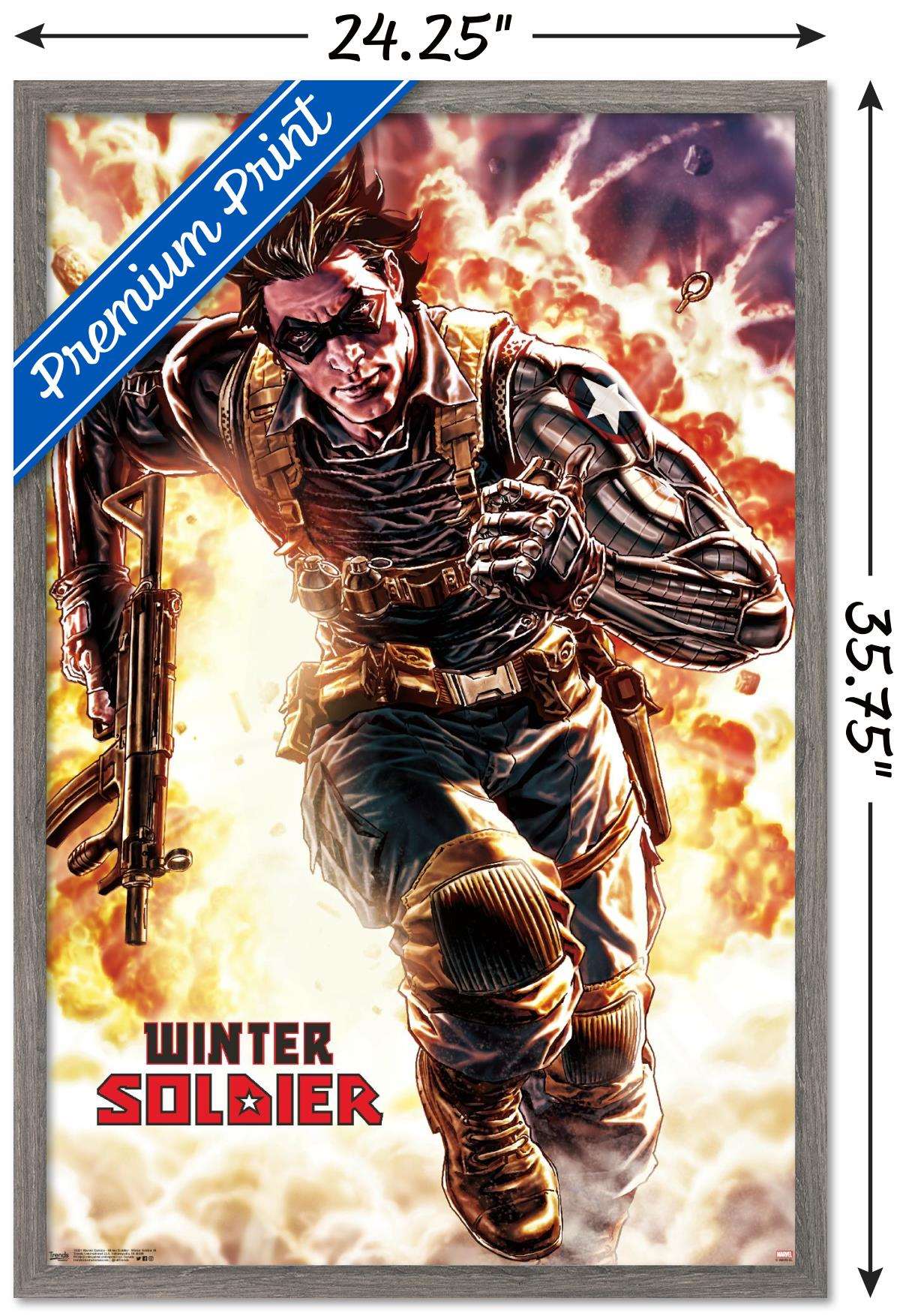 Marvel Comics - Winter Soldier - Winter Soldier #4 Wall Poster, 22.375" x 34", Framed