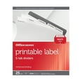 thumbnail image 2 of Office Depot Plain Dividers With Tabs And Labels, White, 5-Tab, Pack Of 25 Sets, 11353, 2 of 2