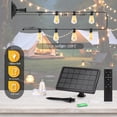 thumbnail image 2 of 50FT Solar String Lights Outdoor Waterproof, Patio Lights with Remote Control & 18+1 Dimmable ST38 Edison Bulbs Shatterproof,Solar Powered String Lights for Outside Garden Backyard, 2 of 7