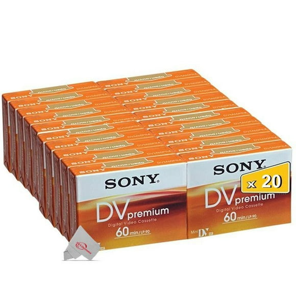 Vingt Sony Premium Mini DV 60 Minutes Cassette Vidéo Numérique DVM60PR4J