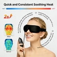thumbnail image 5 of Heated Eye Mask, Warm Eye Compress for Dry Eyes and Tired Eyes, USB Powered Dry Eye Mask with 3 Heat Levels and Auto Shut Off, Soft Sleep Mask for Relaxation, Travel and Bedtime, 5 of 9