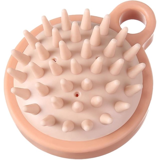 Silicone Hair Scalp Brush, Hair Scrubber with Soft Silicone Bristles, Scalp Exfoliator Brush, Hair Growth Stimulator Scalp Brush, Dandruff Removal & Scalp Scrubber for Thick, Curly, Dry, Women, Men