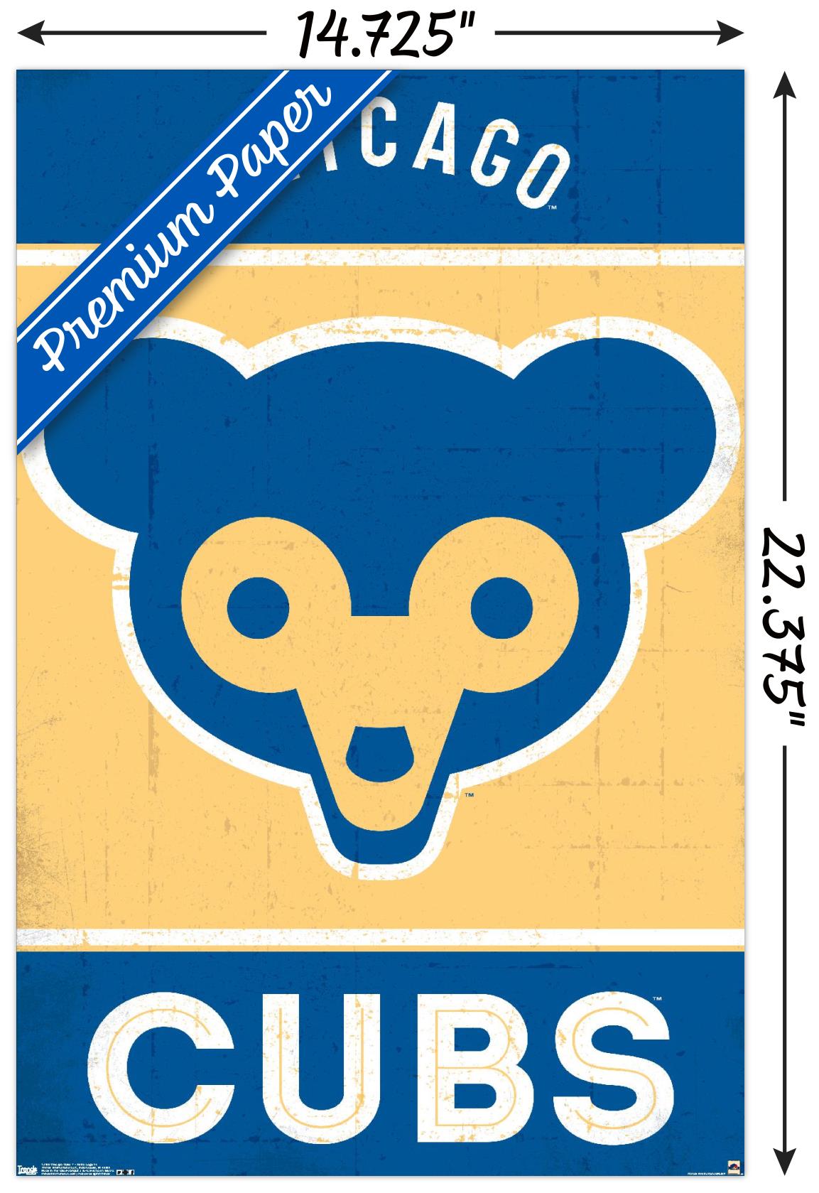 MLB Chicago Cubs - Retro Logo 14 Wall Poster, 14.725" x 22.375"
