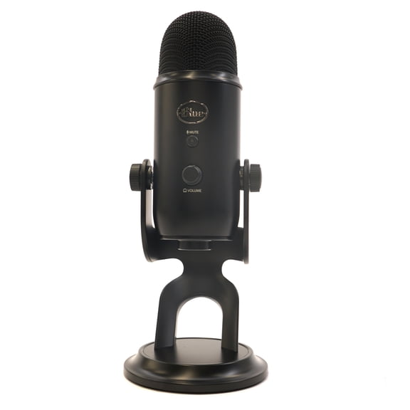 Pre-Owned Blue Microphones Yeti USB Microphone Plus Logitech C922 Pro Streamer HD Webcam with Mic (Blackout)