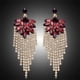 thumbnail image 5 of XWSHYW Pendientes Pendientes de Moda de Estilo Étnico Pendientes de Cristal Coloridos Pendientes Largos de Borla, 5 of 6