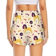 thumbnail image 3 of Picia Cartoon Poodle Dog Pattern Women's 2 in 1 Athletic Running Shorts High Waisted Workout Casual Gym Sweat Shorts with Comfy Liner Zipper Pockets-, 3 of 9