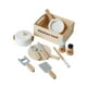 thumbnail image 2 of Juego de cocina de madera, juego de simulación, juego de rol, palillos, utensilios de cocina educativos Montessori, juguete para niñas y niños, 2 of 9
