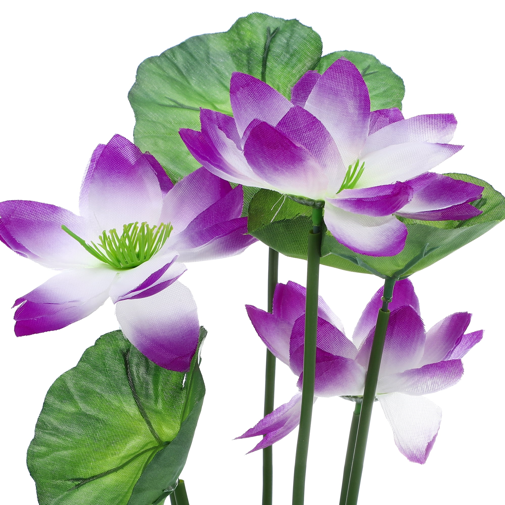 Unique Bargains 1pcs Fish Tank Aquarium Decorations Plants White Purple 10.24" Plastic Plants for Aquarium Decor