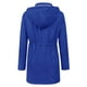 thumbnail image 3 of Gabardina impermeable LOMON con capucha larga para mujer, azul XL, 3 of 6