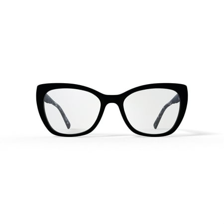 Reverb Women's RVLO6020 Prescription Eyeglasses with Case, Black