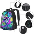 thumbnail image 4 of Helluva Boss Backpack,3d Print Laptop Backpack Lightweight Casual Daypack Bookbag 16.5 In, 4 of 8