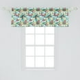thumbnail image 2 of Ambesonne Botanical Window Valance, Exotic Summer Butterfly, 54" X 18", Multicolor, 2 of 3