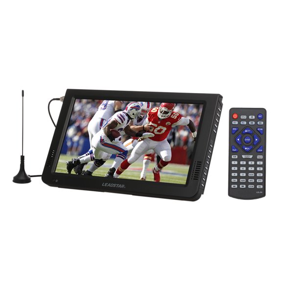 LEADSTAR 10 Pouce Portable Numérique ATSC TFT HD Écran Freeview LED TV Lecteur Vidéo pour Voiture Caravane Camping En Plein Air ou Support Cuisine USB SD Carte