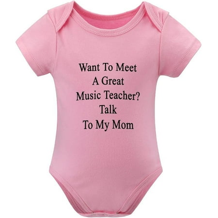 

Want To Meet A Great Music Teacher Talk To My Mom Come Home Outfit Newborn Boy Short Sleeve Baby Girl Newborn Outf