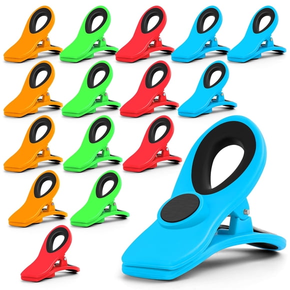 Jetmore Clips para Bolsas Magnéticos Multicolor, 16 Piezas