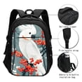 thumbnail image 3 of Honeii Cockatoo Red Berries for Travel Laptop Backpack, Business Laptops Backpack with USB Charging Port, College High School Computer Bag for Men Women, 3 of 7