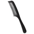 thumbnail image 6 of Black Double Row Tooth Detangler Hair Comb Shampoo Comb with Handle for Long Curly Wet Hair, 6 of 8