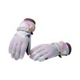 thumbnail image 1 of Guantes de esquí de invierno para mujer: a prueba de viento, impermeables, pantalla táctil, antideslizantes, cierre de gancho y bucle ajustable, adecuados para esquiar, andar en bicicleta, camina, 1 of 5