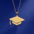 thumbnail image 2 of University Graduation Bachelor Cap Necklaces Women Men Stainless Steel Jewelry, 2 of 7