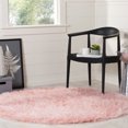 thumbnail image 1 of Safavieh Faux Sheep Skin Collection FSS235G Silken Glam 2.35-inch Thick Area Rug, 5' x 5' Round, Pink, 1 of 5