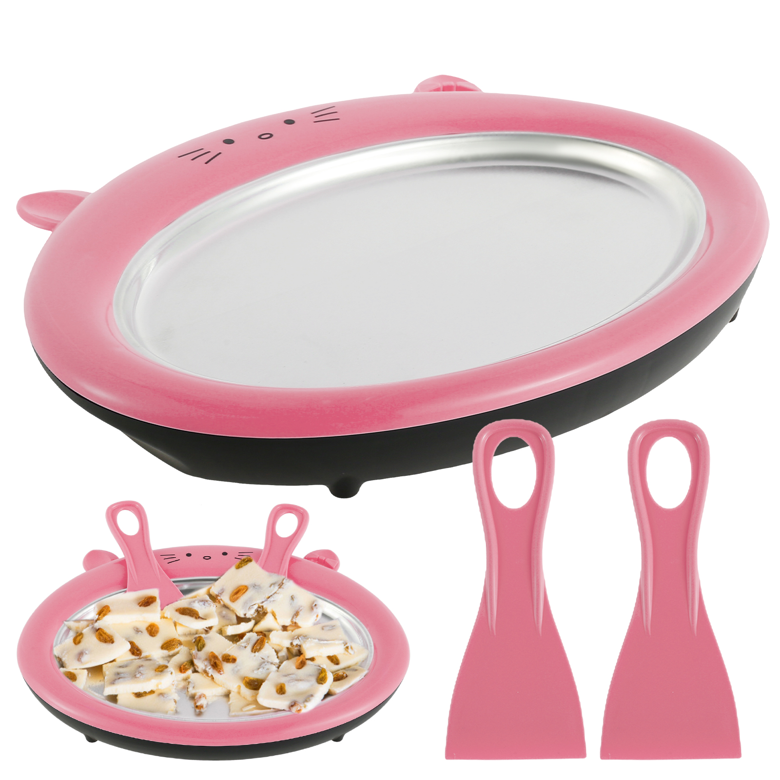 Littleduckling Nonelectronic Ice Cream Roll Maker Stainless Steel Mini